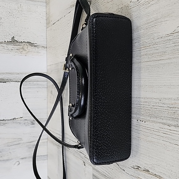 Kate Spade black mini Rachelle satchel purse handbag crossbody 100% cow leather - Picture 4 of 12